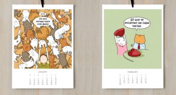 Un calendario de lo más tierno y original lleno de humor y gatos