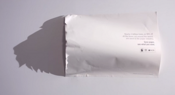 Pliegos de papel doblados nos dan un importante mensaje para salvar al mundo