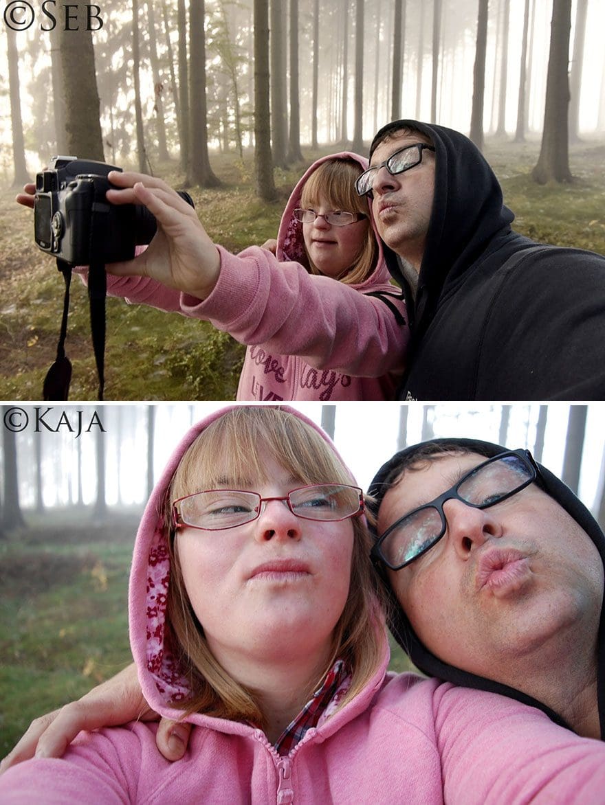 Padre e hija con síndrome de Down se enfrentan a un duelo de fotografía-2