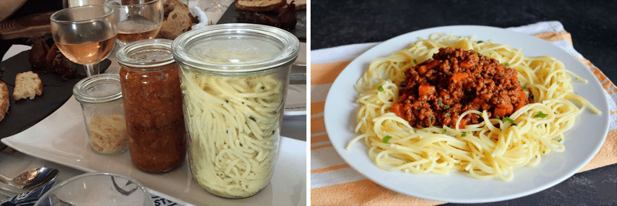 15 alimentos que consumimos a diario junto a su versión Hipster spaghetti