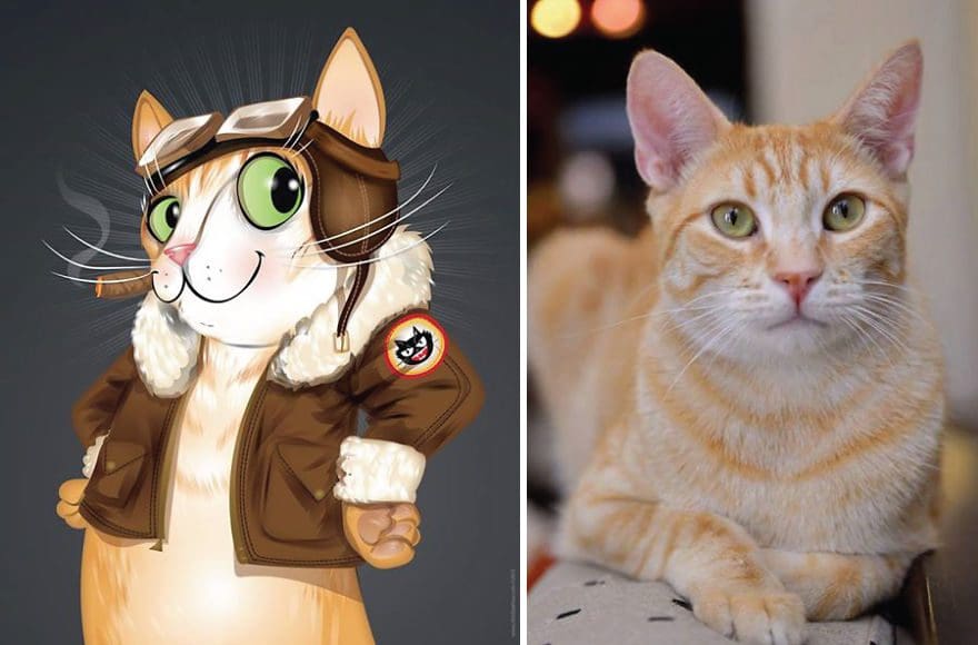 Artista crea divertidos retratos de mascotas según cómo sus dueños las describan 06