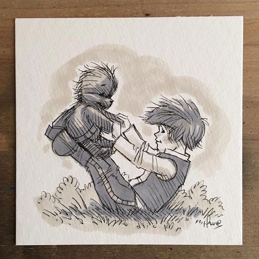 Artista reinterpreta personajes de Star Wars con los Winnie The Pooh 10