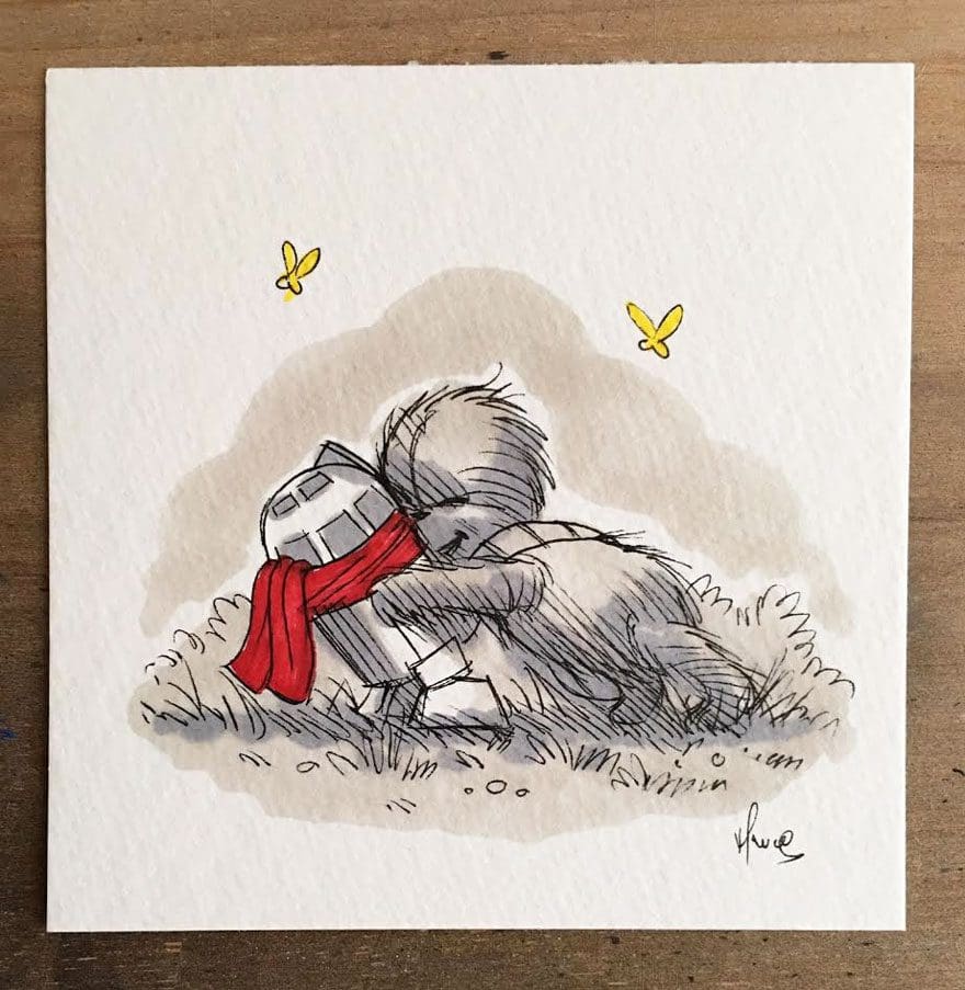 Artista reinterpreta personajes de Star Wars con los Winnie The Pooh 11