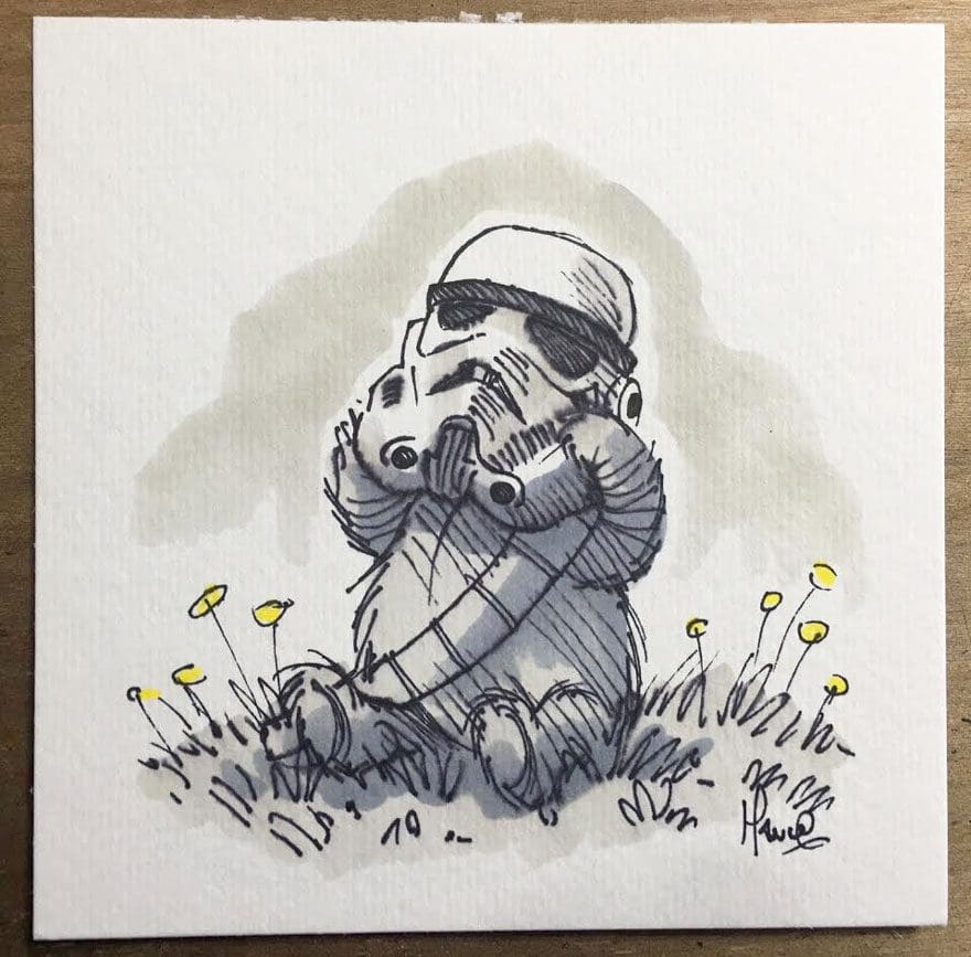 Artista reinterpreta personajes de Star Wars con los Winnie The Pooh 3