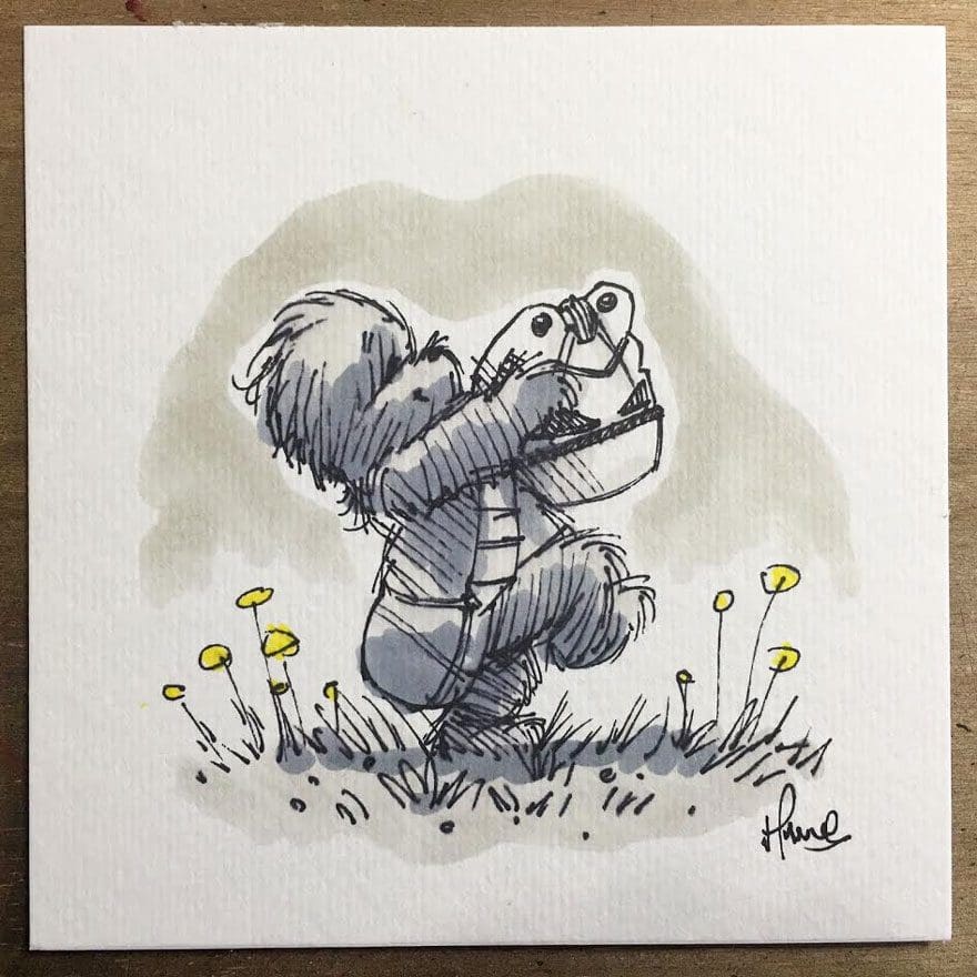 Artista reinterpreta personajes de Star Wars con los Winnie The Pooh 5