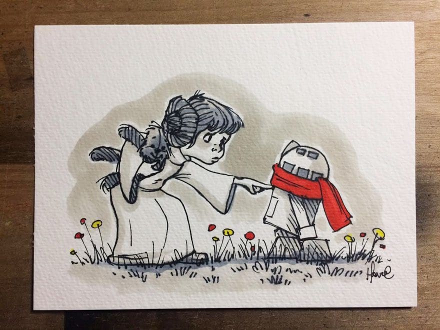 Artista reinterpreta personajes de Star Wars con los Winnie The Pooh 7