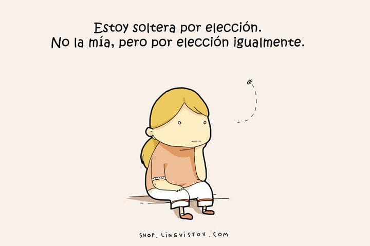 Divertidas Ilustraciones que reflejan algunos aspectos de la soltería 03