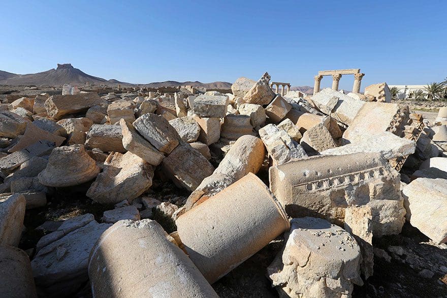 El antes y el después de importantes monumentos de Siria destruidos por ISIS cella 2