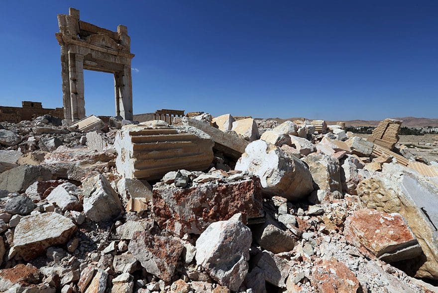 El antes y el después de importantes monumentos de Siria destruidos por ISIS cella