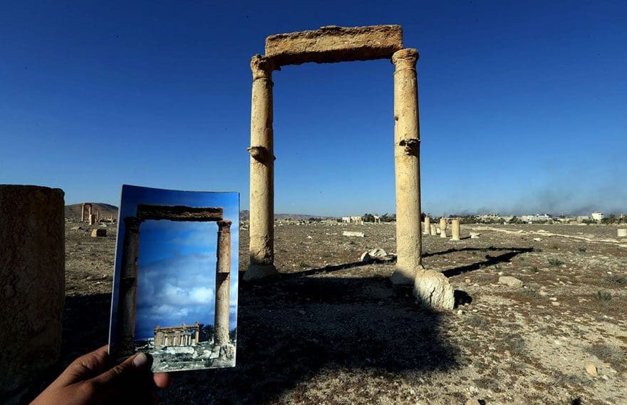 El antes y el después de importantes monumentos de Siria destruidos por ISIS templo de bel 3