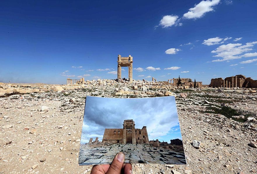 El antes y el después de importantes monumentos de Siria destruidos por ISIS templo de bel