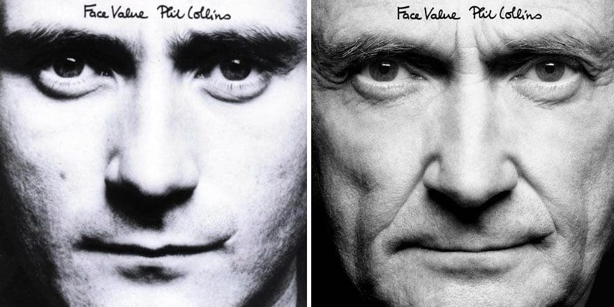 Phil Collins recrea todas las portadas de sus discos para su nuevo proyecto 001