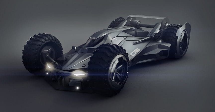 Si Batman incursionara en el mundo de la F1, probablemente este sería su carro 1a