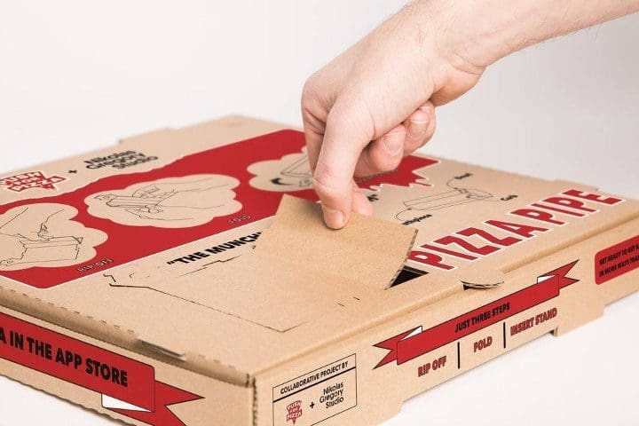 Una caja de pizza con un segundo uso muy particular 01