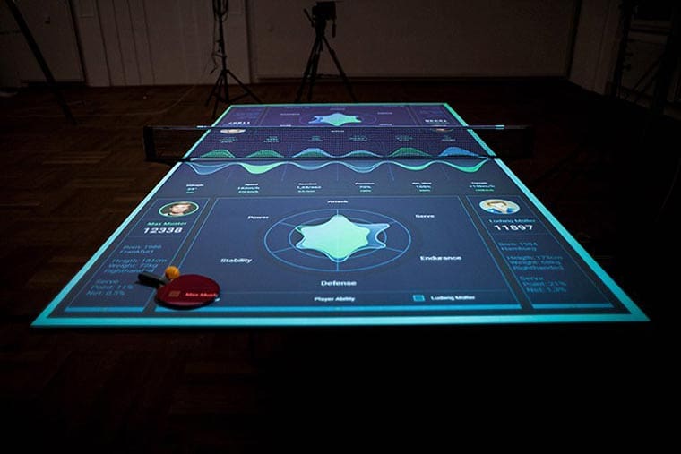 Una mesa de ping pong interactiva que enseña cómo mejorar tus habilidades 01