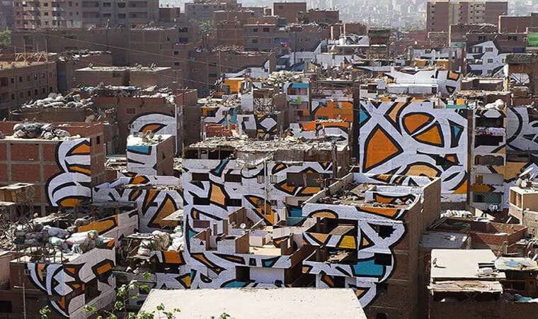 Artista francés realiza asombroso trabajo en el Cairo1