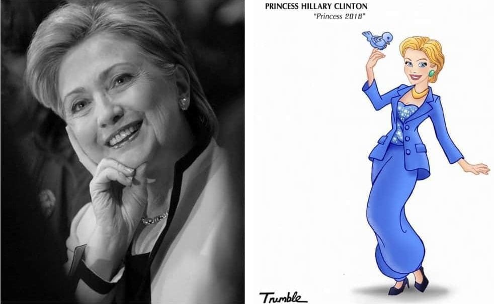 Heroínas de la vida real convertidas en princesas de Disney hillary clinton