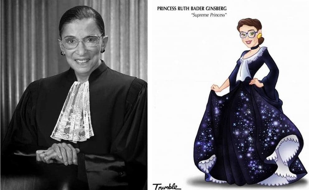 Heroínas de la vida real convertidas en princesas de Disney ruth bader