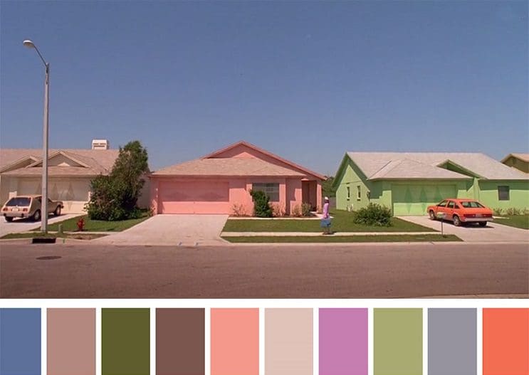 Los colores a partir de conocidas escenas de películas edward scissorhands