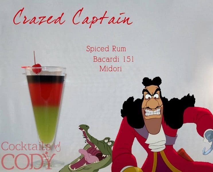 Recetas de cócteles basados en personajes de Disney: El Capitán Garfio (Petter Pan)