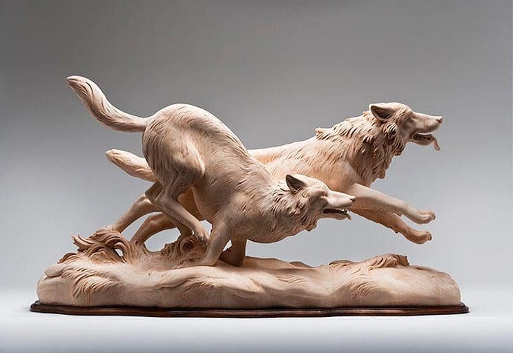 Mira los asombrosos animales que este artista crea empleando madera 01