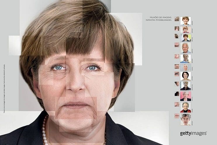 Reconstruyen el rostro de famosas personalidades utilizando fotografías de stock angela merkel final