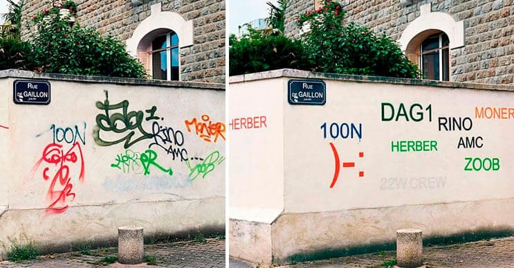 Artista callejero transforma graffiti en hermosas frases 