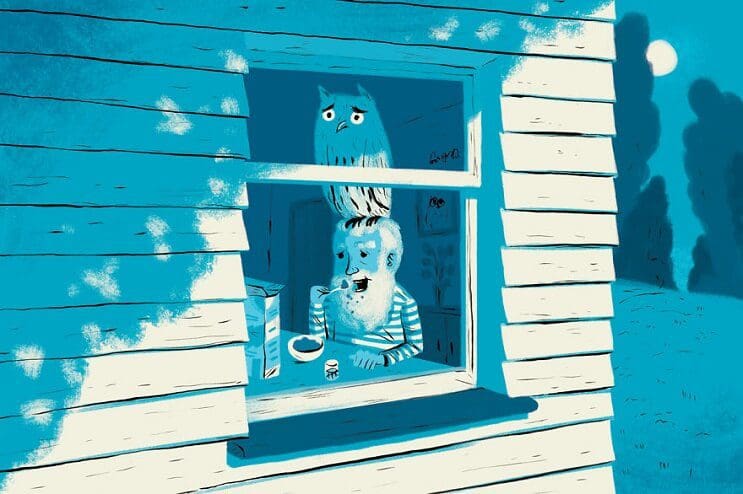 Artista ilustra las 6 situaciones más extrañas que ha visto a través de una ventana 2