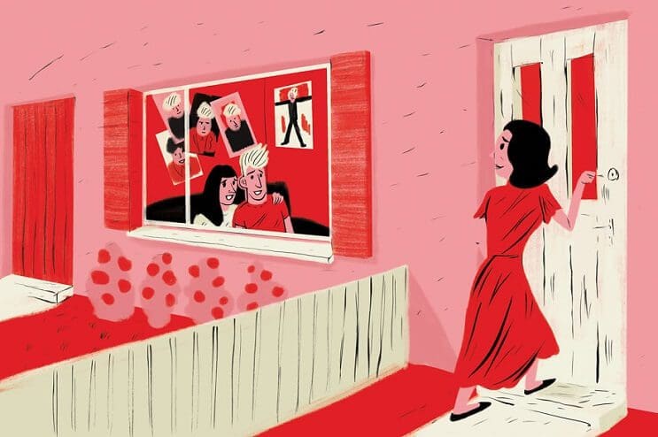Artista ilustra las 6 situaciones más extrañas que ha visto a través de una ventana 5