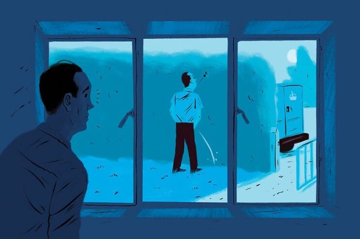 Artista ilustra las 6 situaciones más extrañas que ha visto a través de una ventana 6