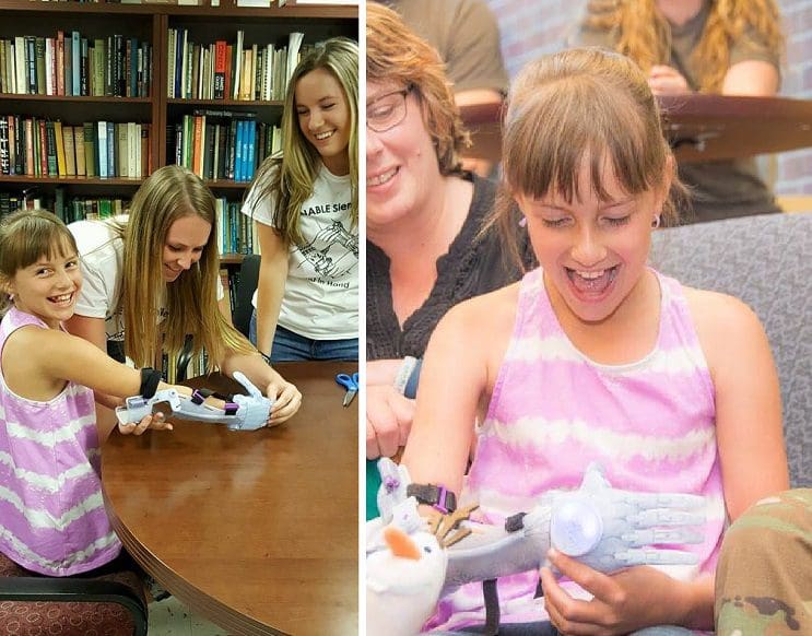 Cumplieron el sueño de esta niña al diseñarle una prótesis de su película favorita de Disney  11