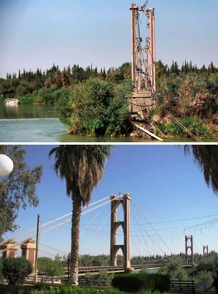 El antes y el después de una ciudad afectada por las guerras 14