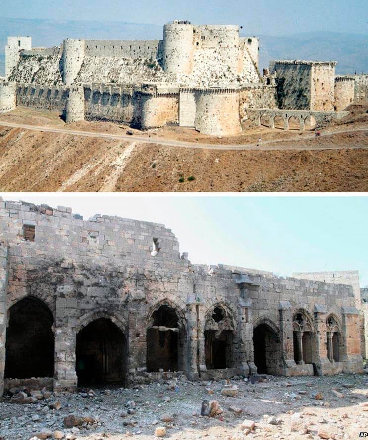 El antes y el después de una ciudad afectada por las guerras 18