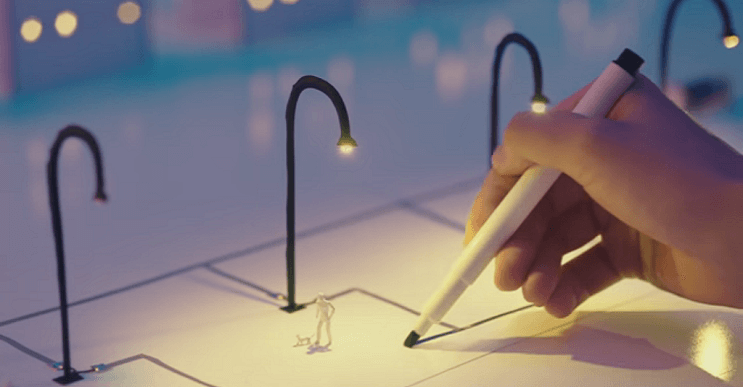  Este lapicero usa la tinta para conducir la electricidad y traer dibujos a  la vida - mott.pe