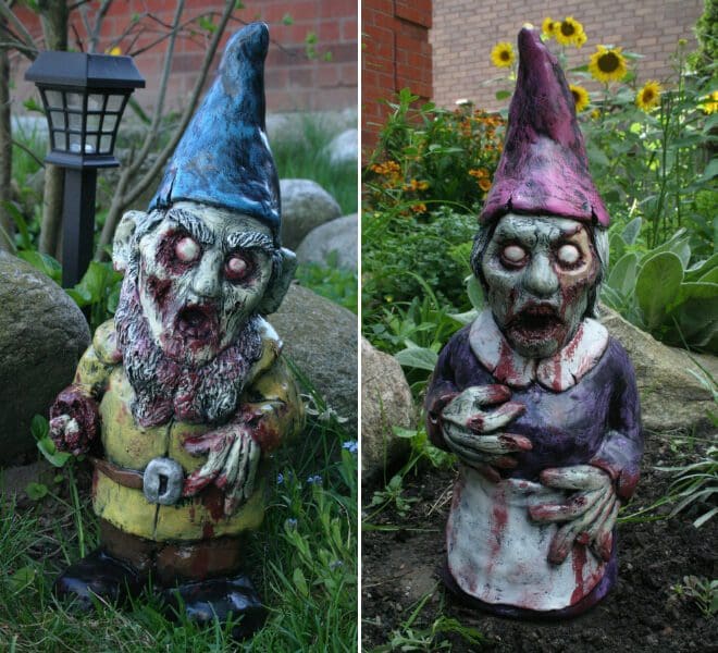 Fanático de los zombis Estos adornos para tu jardín te encantarán 04