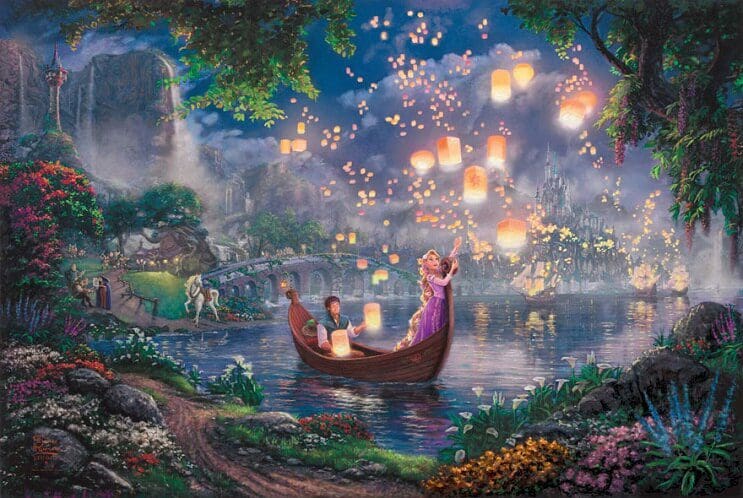 Las pinturas de Disney de este artista se ven mejor que las escenas originales 15