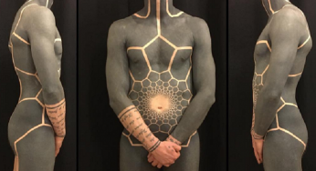 Los tatuajes geométricos más locos que abarcan grandes proporciones corporales