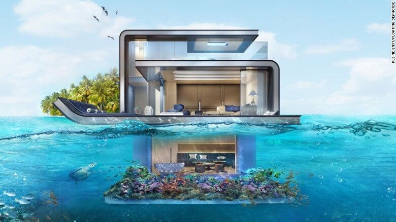 Nuevas construcciones de casas flotantes te inducirán directo a la vida marina 01