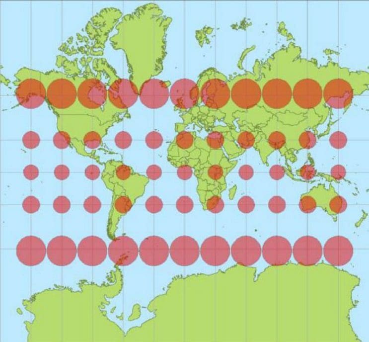 Quieres saber cuál es el tamaño real de tu país Este mapa interactivo te ayudará 1