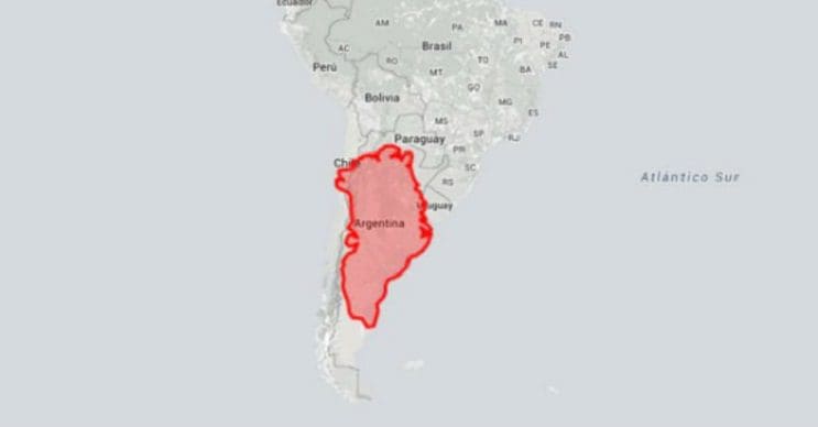 Quieres saber cuál es el tamaño real de tu país Este mapa interactivo te ayudará - Argentina y Groenlandia