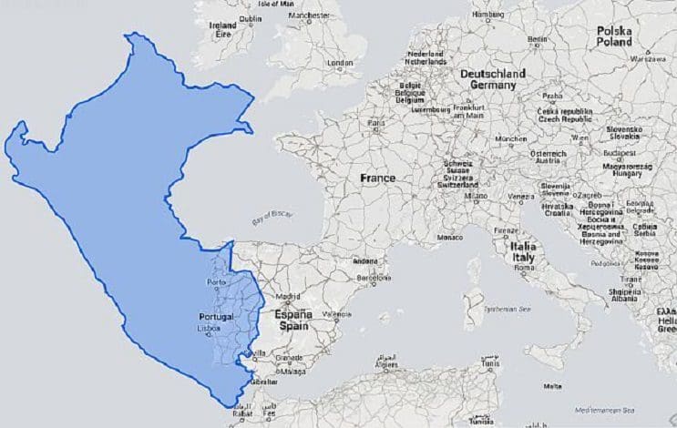 Quieres saber cuál es el tamaño real de tu país Este mapa interactivo te ayudará - Perú 1