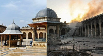El antes y el después de una ciudad afectada por la guerra