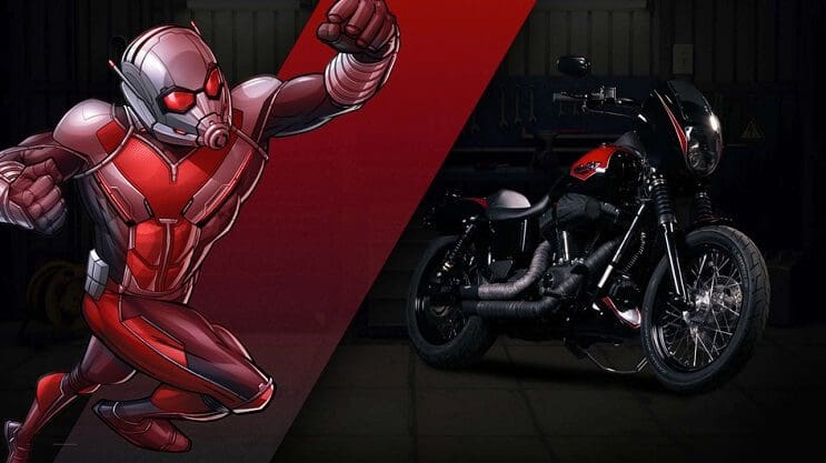 Marvel y Harley-Davidson se unen para lanzar motocicletas de superhéroes personalizadas antman