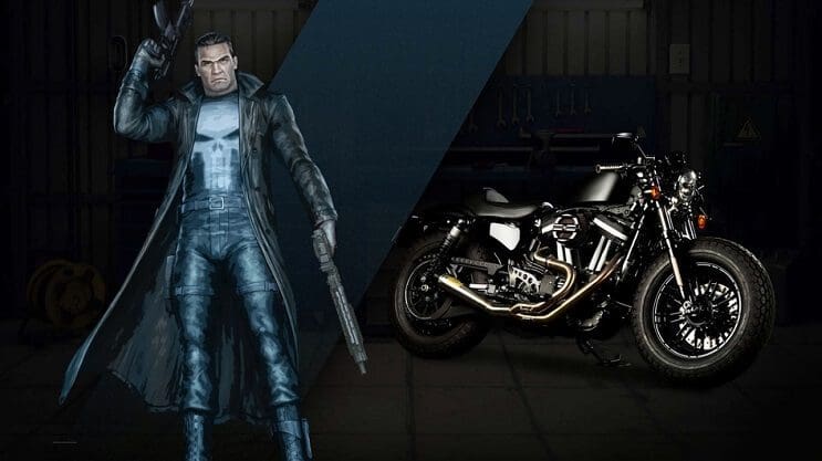 Marvel y Harley-Davidson se unen para lanzar motocicletas de superhéroes personalizadas punisher