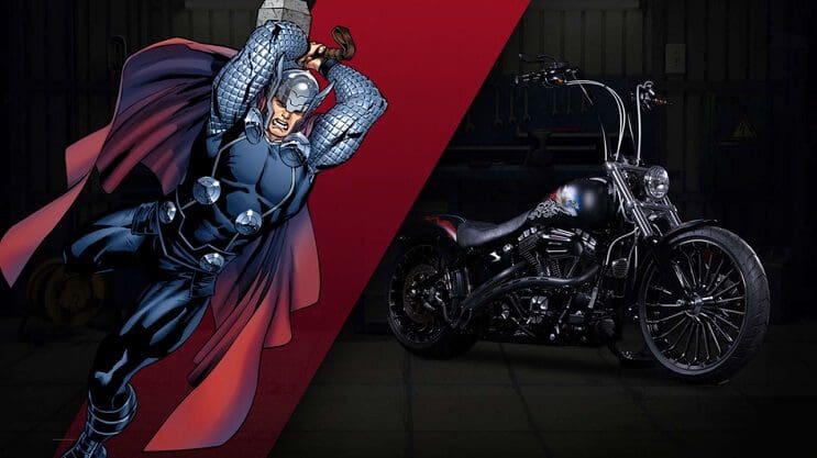 Marvel y Harley-Davidson se unen para lanzar motocicletas de superhéroes personalizadas thor