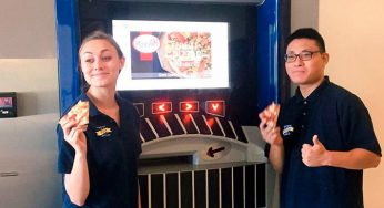 Pizza lista y caliente en cuestión de minutos desde un cajero automático