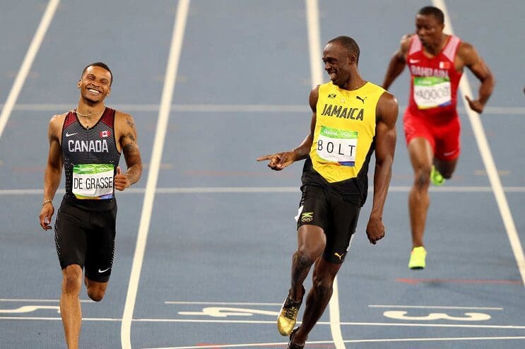 Usain Bolt corriendo Rio 2016