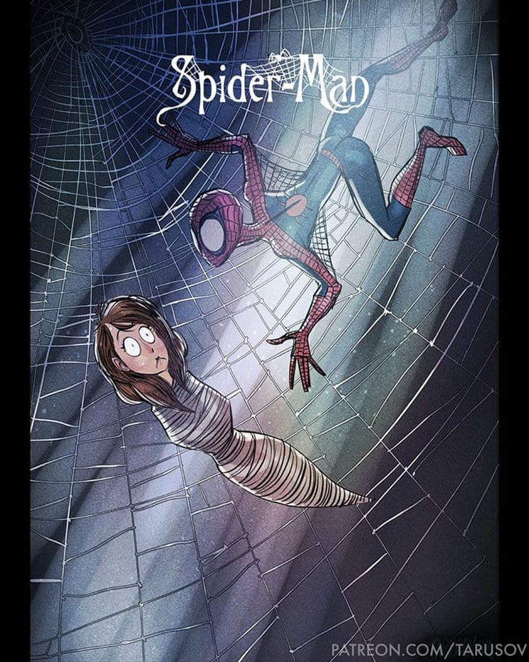 asi-se-verian-los-superheroes-de-hoy-si-hubieran-sido-hechos-por-tim-burton-spiderman