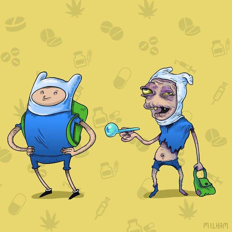 Cuando los dibujos animados se meten en el mundo de las drogas 2