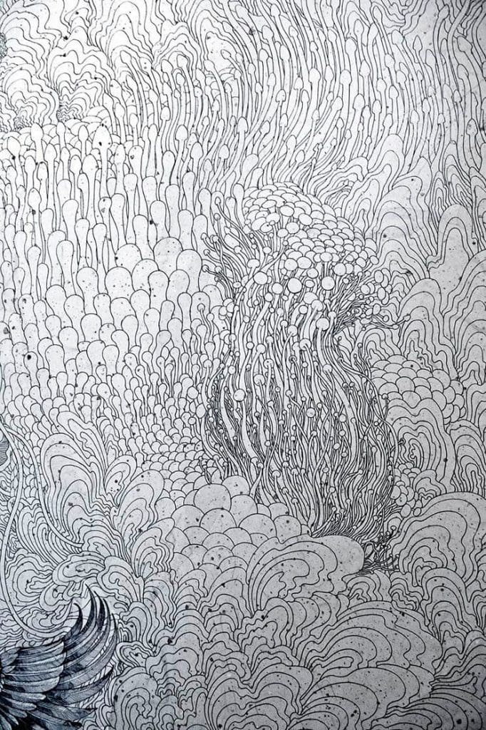 Esta chica decidió transformar su baño en una obra de arte - mott.pe